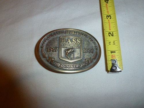 1992 BASS Belt Buckle 25th Anniversary -- Bass Anglers Sportsmen Society - Picture 5 of 5