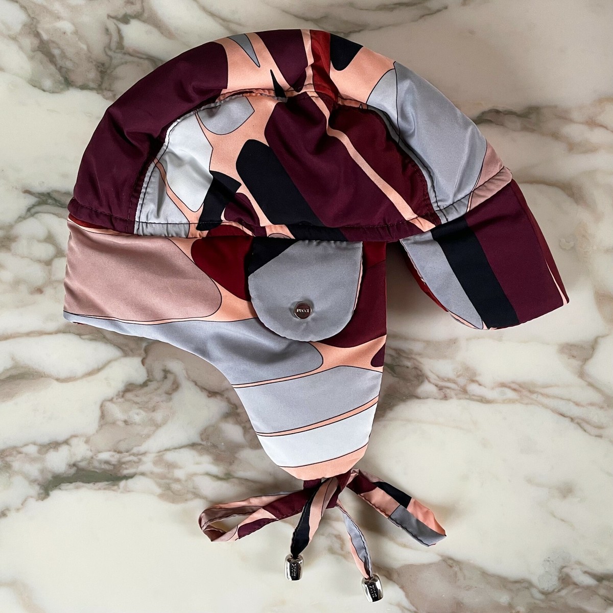 EMILIO PUCCI multicolored patterned trapper hat EMILIO PUCCI printed trapper hat size I Made in Italy | eBay main image 2