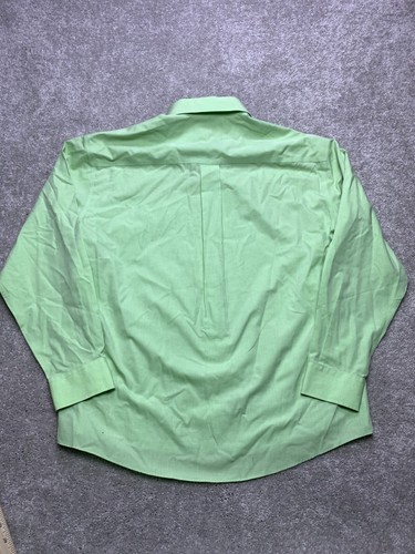 Enro Men's Poplin Mini Check Grid Button Up Shirt Large Green Preppy Office NWT - Picture 10 of 12