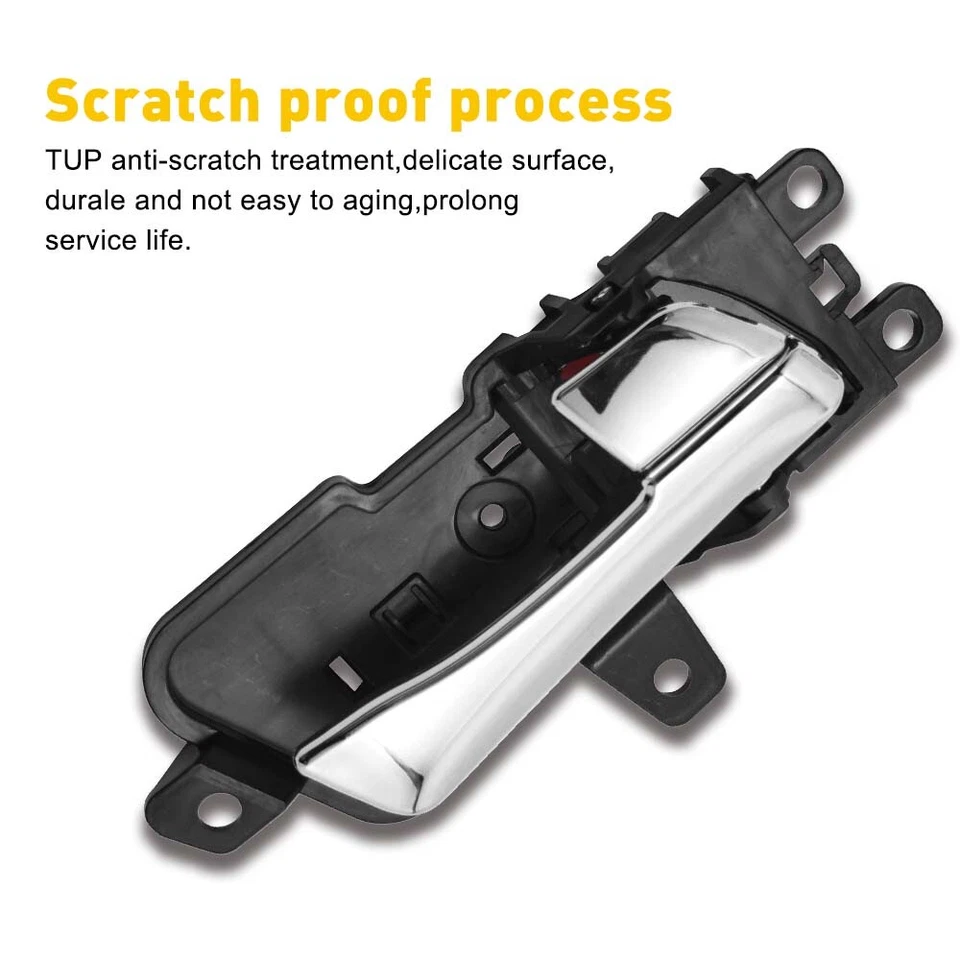 Manija de puerta interior para Hyundai Sonata 2011-2015 pasajero delantero o trasero cromado Foto 4 de 4