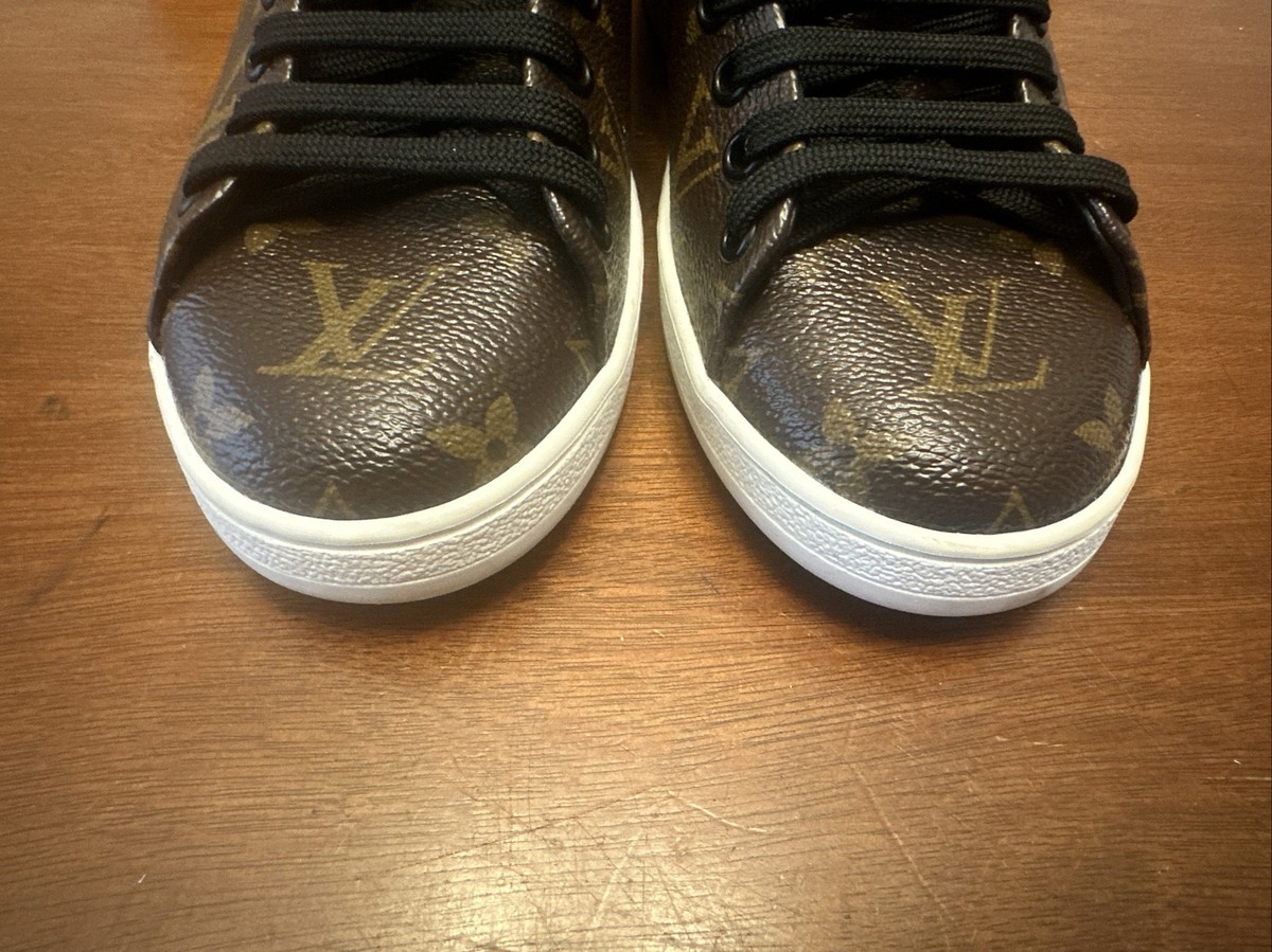 Louis Vuitton Patent Monogram Frontrow Sneakers MS1220 Size