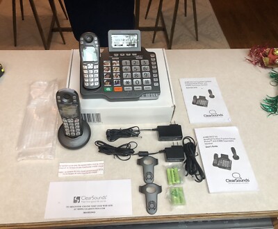 Clear Sounds A1600 Dect Amplified Deluxe Big Button Phone w/ Extra Handset New