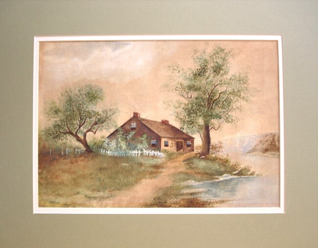 Antique/Vintage Watercolor, Country Cottage