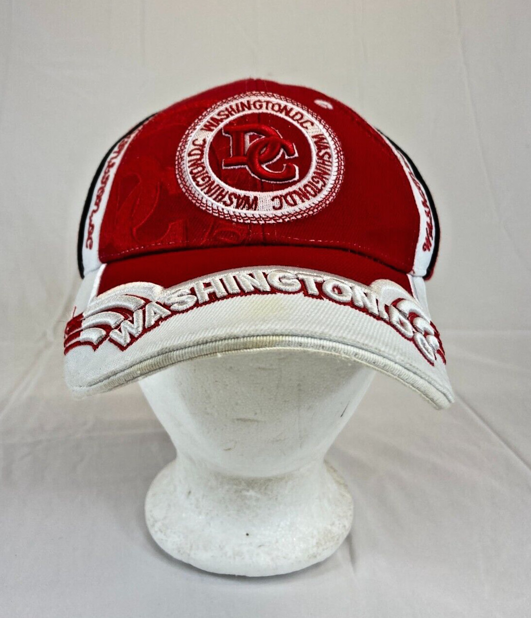 Washington DC Baseball Cap Strapback Hat Red Whit… - image 1