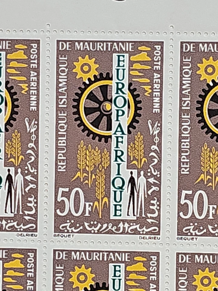 Mauritania,MNH, 1964, S/S, AGRICULTURE & INDUSTRY, EUROPE-AFRIQUE Stams T585 - Image 3 of 3