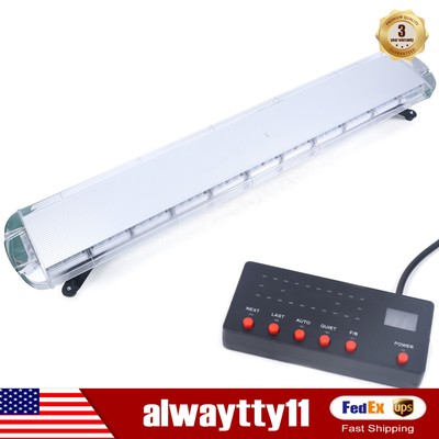 51'' 96 LED EMERGENCY BEACON LIGHT BAR WARNING TRUCK TOW WRECKER STROBE AMBER