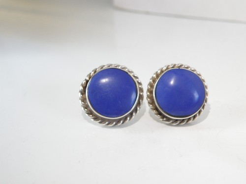Lot Sterling Silver 925 Lapis Purple Jade Earrings - Picture 21 of 24
