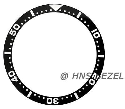 BLACK CERAMIC BEZEL INSERT FOR SEIKO 6105 8110 7002 6309 7S26 0020 SKX007 LUME