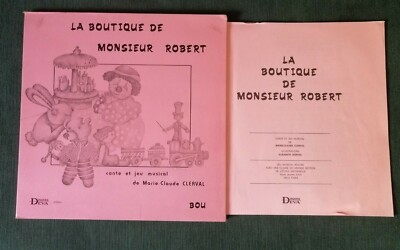 LA BOUTIQUE de MONSIEUR ROBERT Spiel & Musikgeschichte CLERVAL LP + BOOKLET DEVA BOU