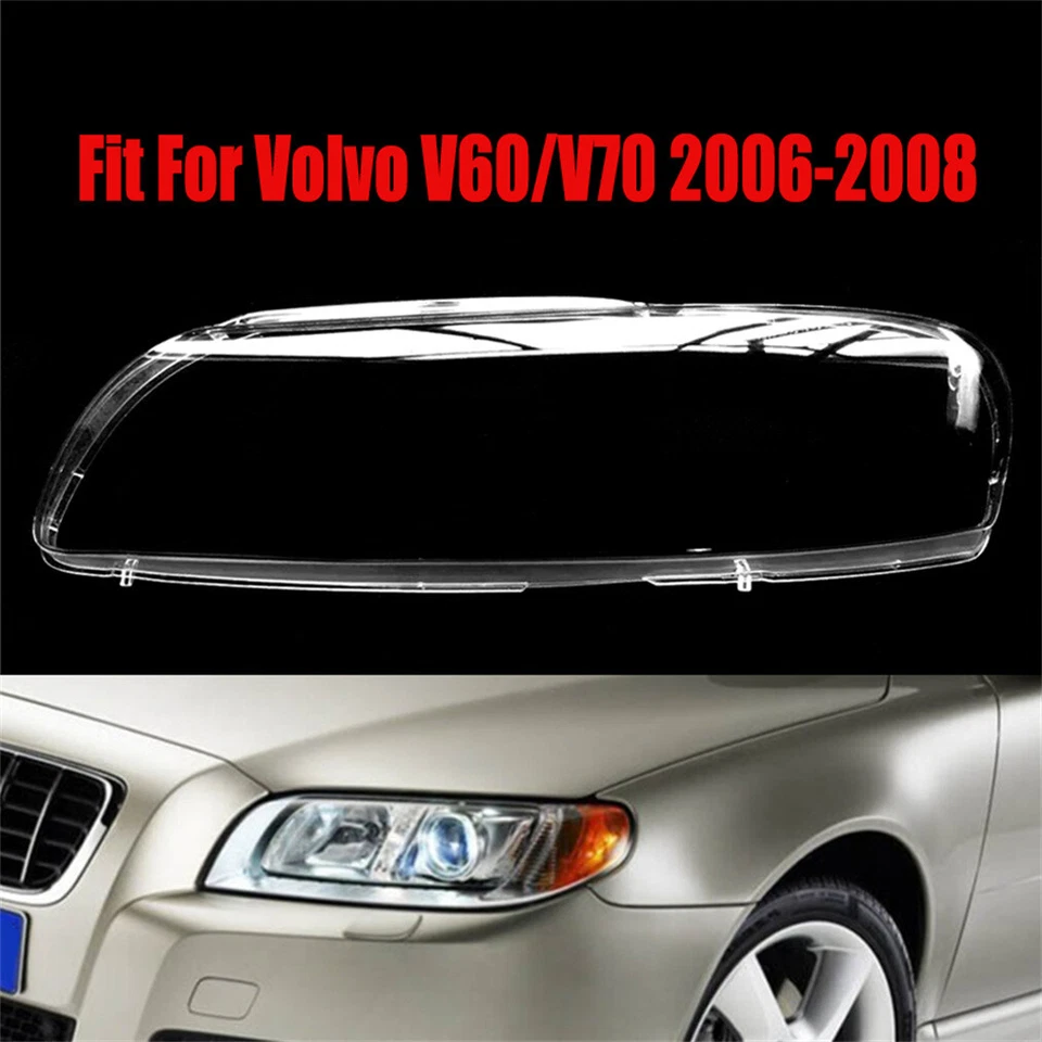 Headlight Headlamp Lens Cover Left Side For Volvo V60 V70 2006 2007 2008 - image 2 of 4