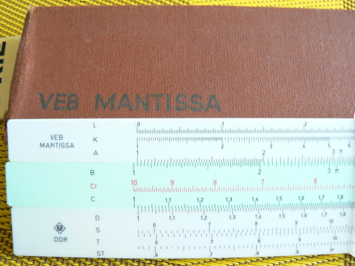GERMAN SLIDE RULES VEB MANTISSA MONO RIETZ 1731541 CASE | eBay