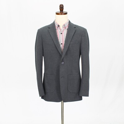 Artefact 42R Gray Sport Coat Blazer Jacket Solid 2B Cotton