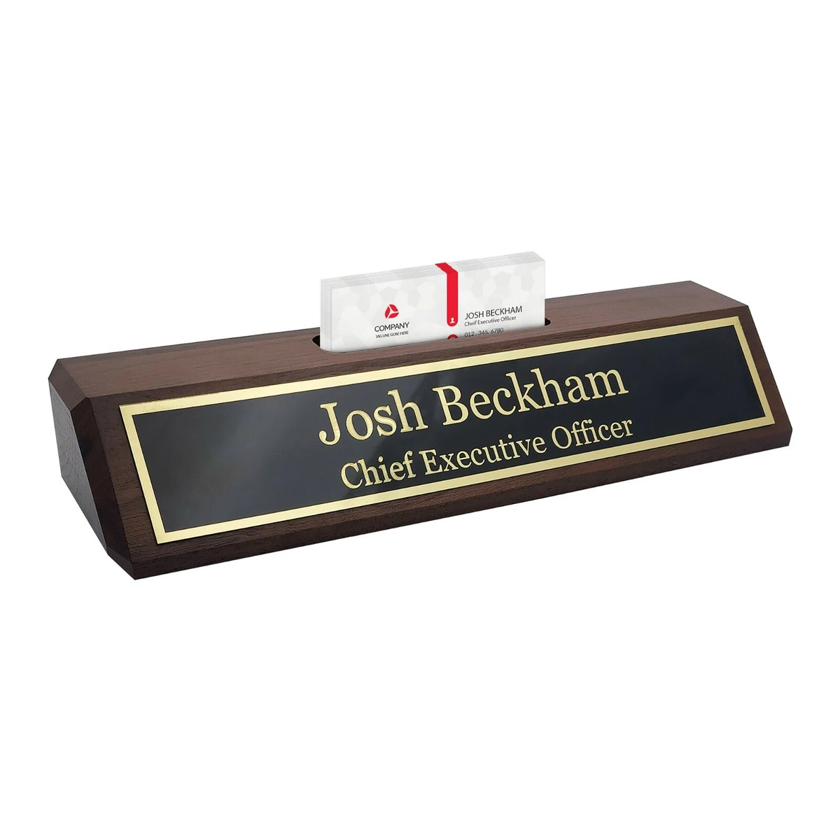 Elegant Wood Name Plate for Desk | The Perfect Desk Name Plate Personalized  Gift