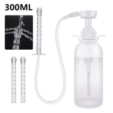 300ml Anal Vaginal Bulb Douche Colonic Irrigation Rubber Enema Bag Cleaner Kit