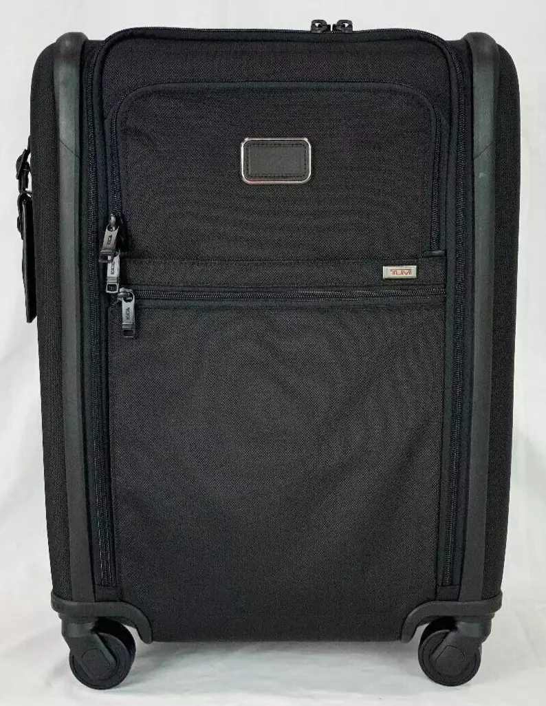 TUMI Alpha 3 Black Continental Dual Access 4 Wheel Carry On