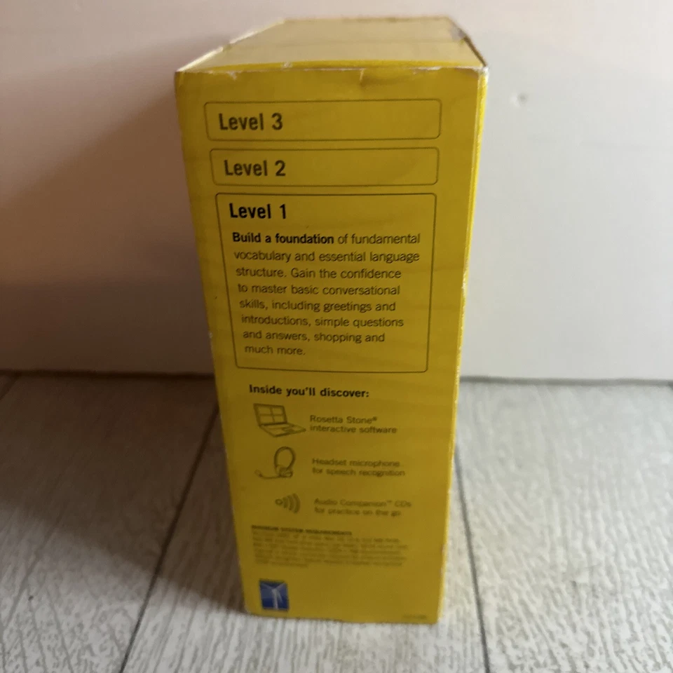 Rosetta Stone Italian Level 1 Version 3 WIN & MAC CD ROM W/ Headset - Image 4 of 4