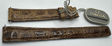 Omega cinturino originale n.o.s. mm14 fibbia mm12 vero coccodrillo 10,3x68