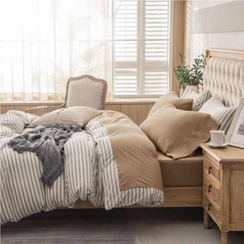 Ultra Soft Jersey T-Shirt Cotton Deep Pocket Sheets Set 4pc Bedding Q/K/F/T/CK - Picture 181 of 182
