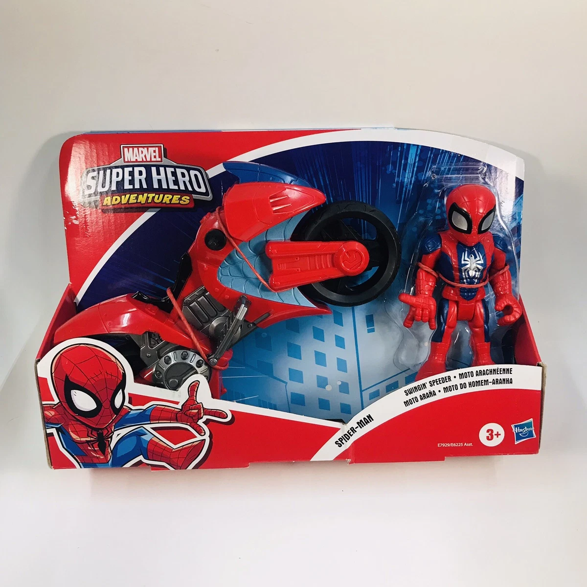 Marvel Comics Super Hero Adventures Spider Man Swingin' Speeder Moto  Motorcycle