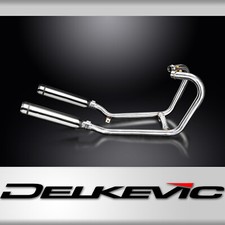 TRIUMPH THRUXTON 1200 2016-24 EXHAUST 410mm STAINLESS STEEL BULL NOSE SILENCERS