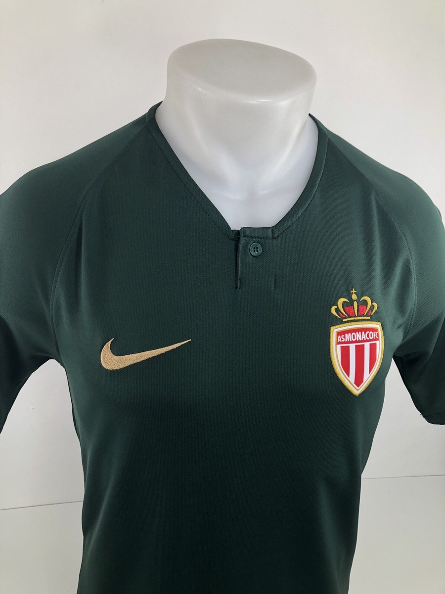 AS MONACO FC / NIKE Embroidered Sm. Away Soccer Jersey Shirt 