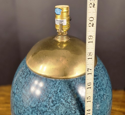 VTG MCM Tyndale By Frederick Cooper Chinoiserie Ginger Jar Table Lamp With Shade - Picture 13 of 21