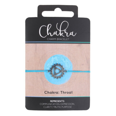Jones Throat Chakra Charms Bracelet - Clarity & Truth - New