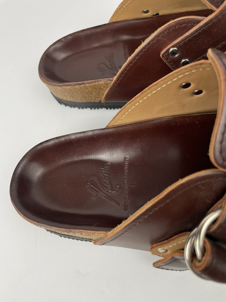 Needles Brown Shell Cordovan Clogs Mules Men's Size 10 | eBay
