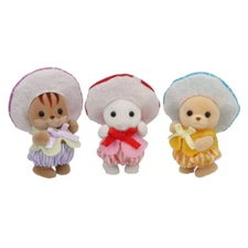 EPOCH Sylvanian Families Store Limited Baby Trio Mushroom Fairy