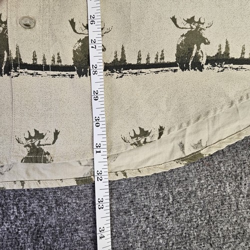 Vtg Woolrich Shirt Mens XL Olive Ombre Moose Camping Hiking Outdoors NOS NWT - Picture 6 of 8