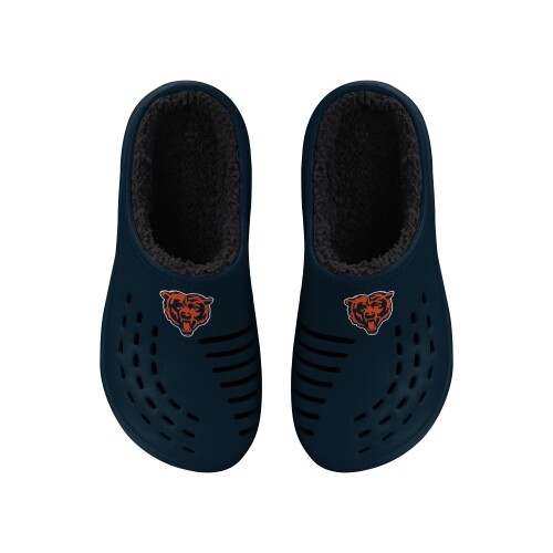 Мужские сабо FOCO NFL с большим логотипом Chicago Bears на подкладке из шерпа