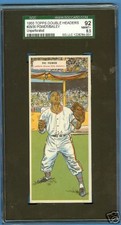 1955 Topps Double Headers Set Power Bailey  SGC 92 !