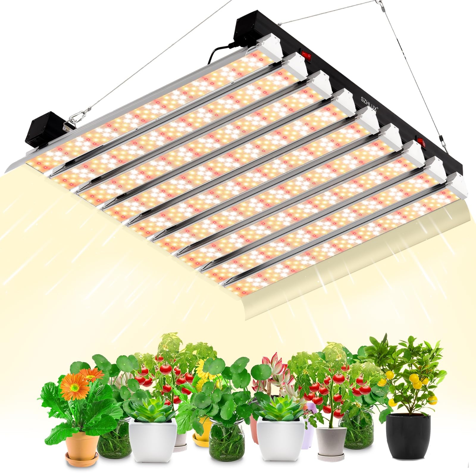 4&times;4ft Coverage With Double Switches, Full Spectrum Grow L..