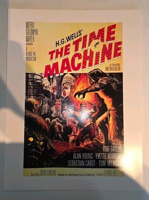 HG Wells The Time Machine 12''x16'' 1960 Vintage Filmplakat Kunstdruck