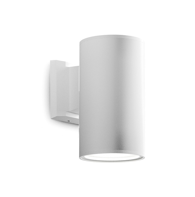 Lampada Esterno Cilindro Bianco E27 IP65 Amon | Design Gea Luce