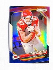 Travis Kelce ~ 2025 Panini Prizm ~ Red White Blue Prizm #67