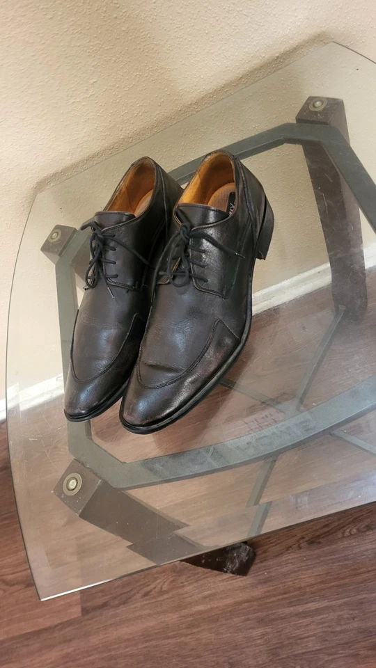 Zapatos Kenneth Cole de cuero negro para hombre, talla 9, Italia. Foto 4 de 4