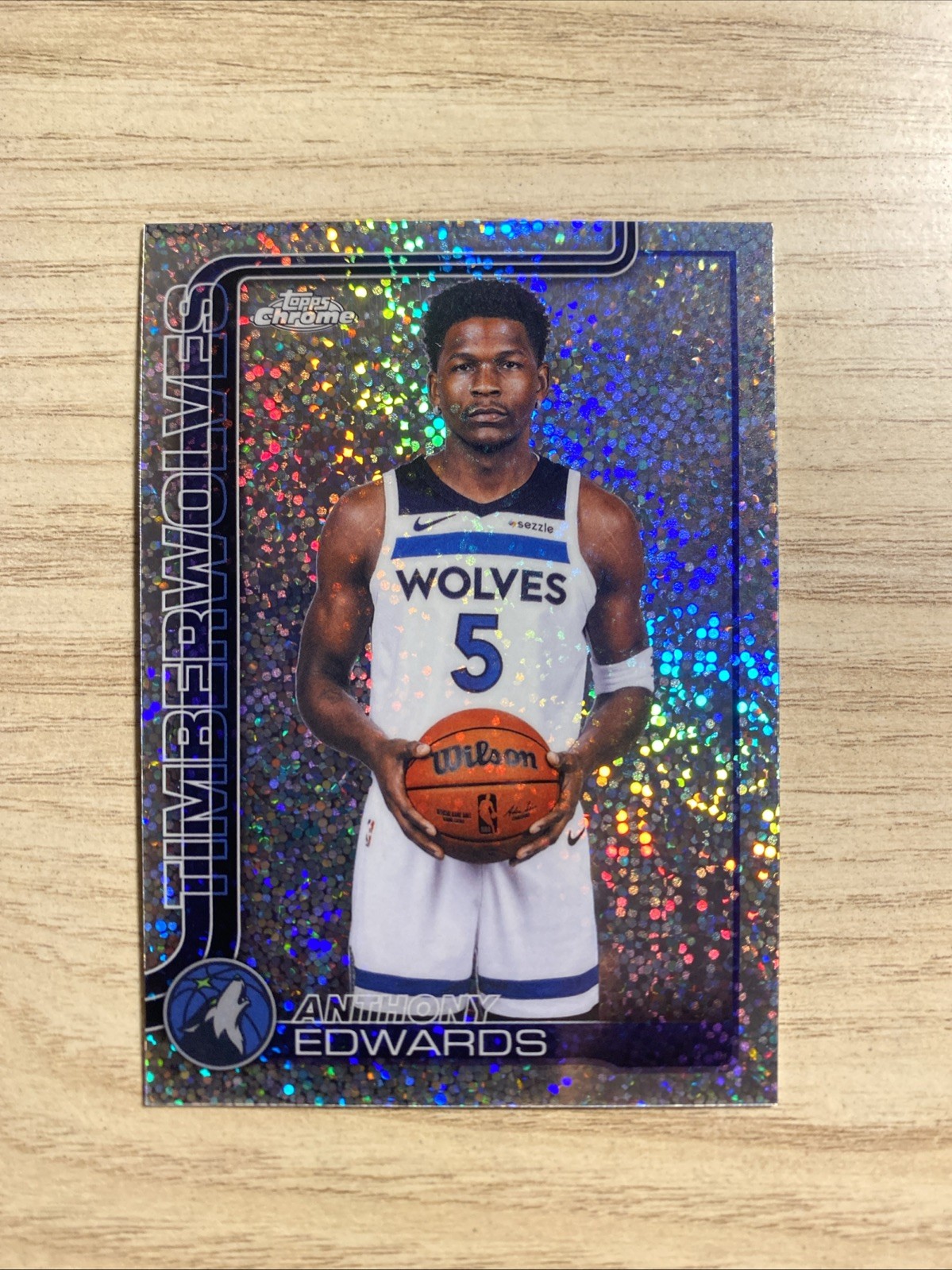 2026 Topps Chrome Update Anthony Edwards  Sparkle Image Variation #17🔥🫯