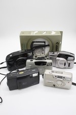 Cx6 Vintage Point & Shoot Film Cameras N/T Inc Canon Ixus Z50, Olympus Etc