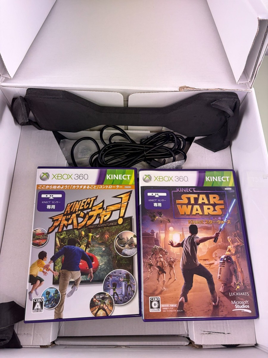 Xbox 360 320GB Star Wars Kinect Limited Edition Console Box and 2