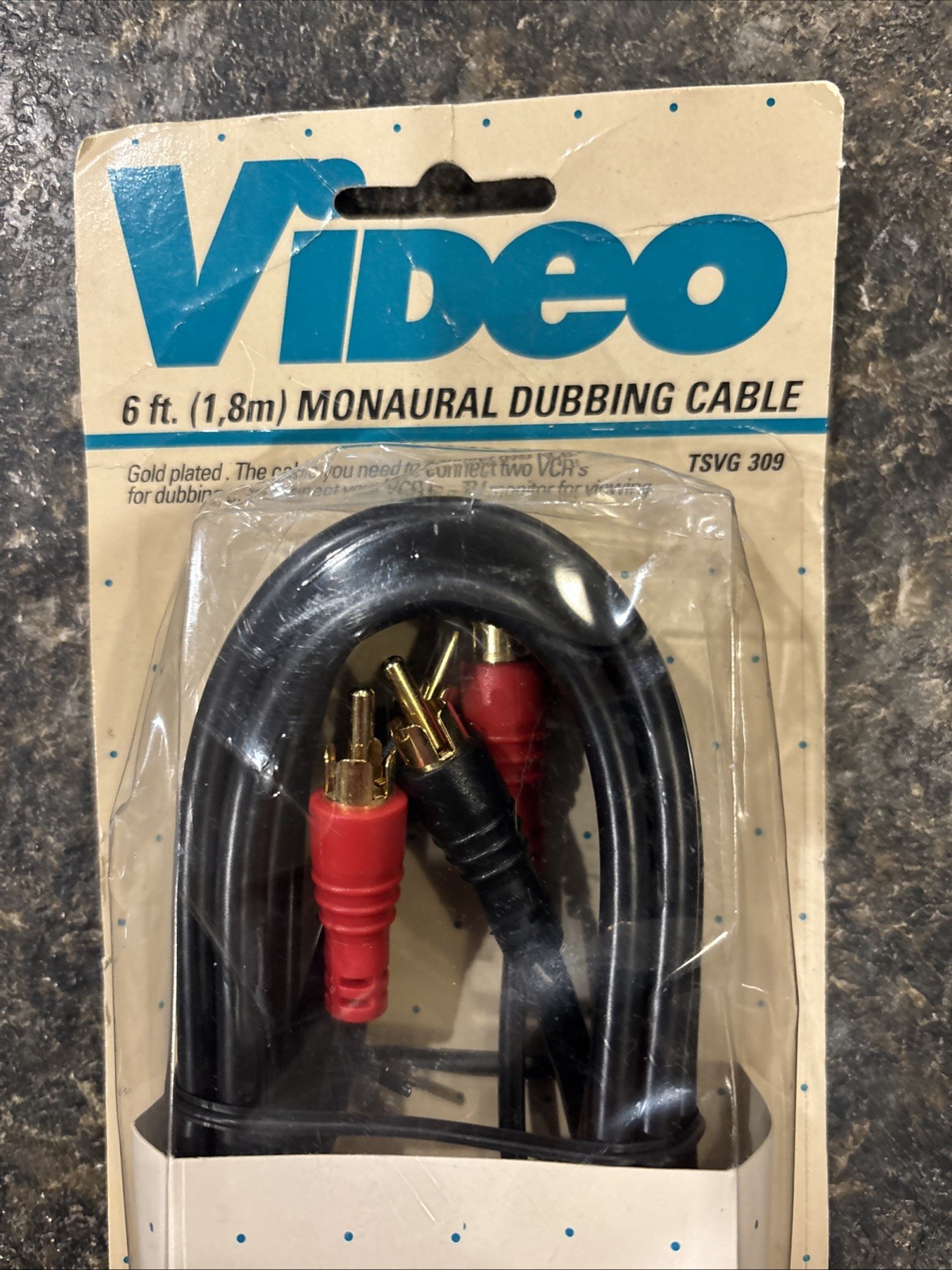 Recoton Video 6ft Monaural Dubbing cable. Brand New!