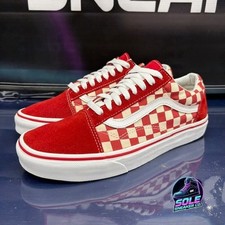 Vans Old Skool OTW Checkerboard Red White 508182 Mens sneakers size 8.5