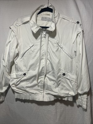 Adidas by Stella McCartney, Womens Windbreaker White Drawstring Size M