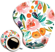 Ergonomic Mouse Pad with Wrist Support and Coaster,Mouse Pads with Non-Slip PU B