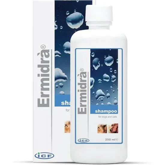 Ermidra Sensitive Itchy Skin Relief Shampoo for Dogs & Cats - 250ml Bottle