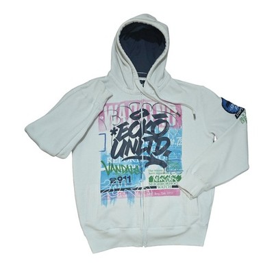 Y2k Vintage Ecko Unltd Graffiti New York Art School Drop Out Hoodie Sweatshirt 