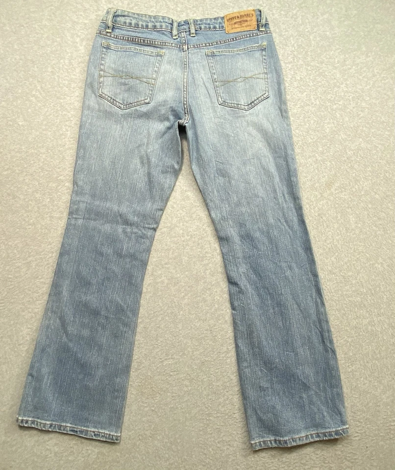 Jean’s Steve & Barry’s Azul Mujer’s Talla 8 Denim Corto Calce Regular Pierna Recta Foto 4 de 4