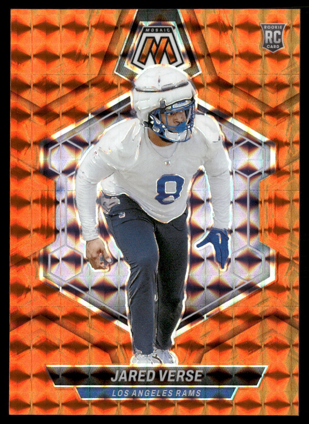2024 Panini Mosaic - Rookies Jared Verse #319 Orange Mosaic Prizm /199 (RC)