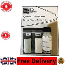 Light Grey Epoxy Putty Kit for Quartz Worktop Chips & Cracks - Easy Application