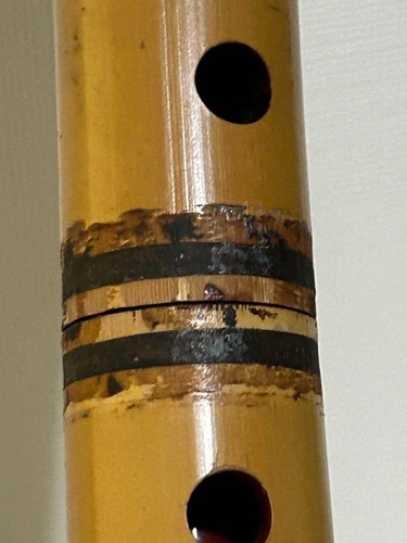 Japanese Instrument Shakuhachi vertical bamboo flute 21inch w sign - Picture 7 of 10